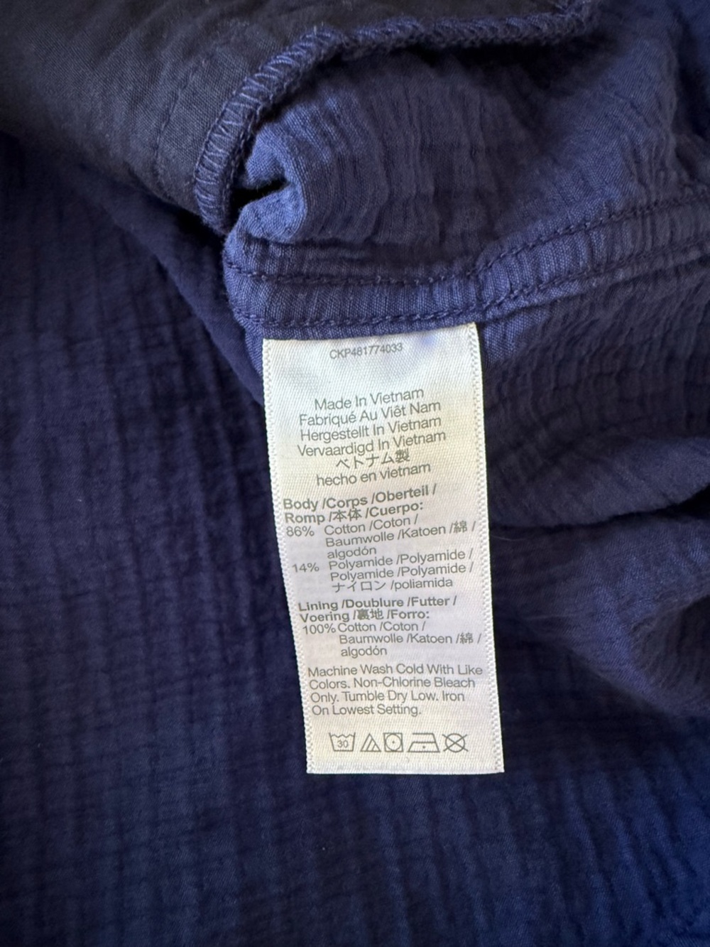 Madewell Oversized Button Front Shirt Jacket M Blue Gauze Utility Shacket - Picture 5 of 5